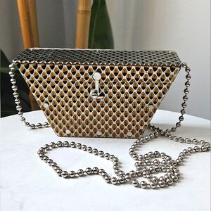 Wendy Stevens Artisan Stainless Steel Statement Metal Mini Trapezoidal Crossbody